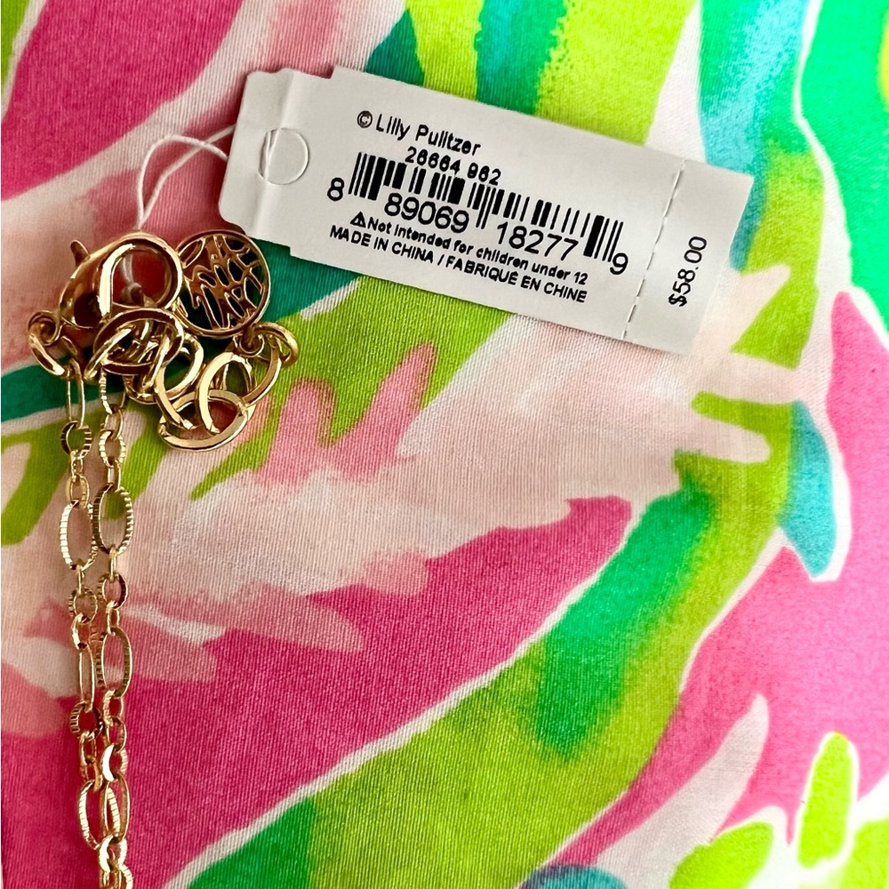 πππ π NWT Lilly Pulitzer Nautilus Gold Necklace - Picture 5 of 11